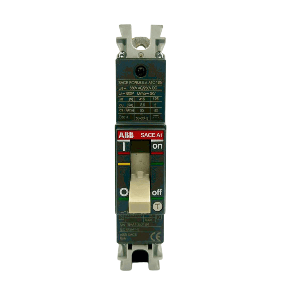 โมลเคสเซอร์กิตเบรกเกอร์ 70 แอมป์ 1 โพล (18KA) ABB MCCB A1C 125 TMF